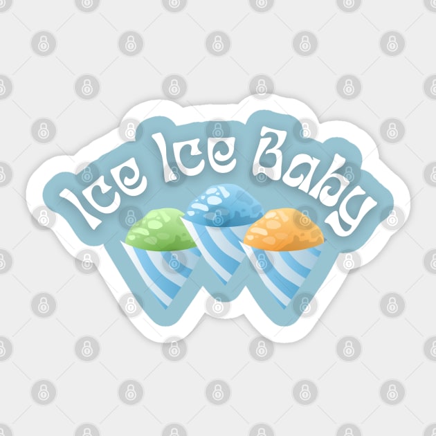 Ice Ice Baby Summertime Sticker by THINK. DESIGN. REPEAT.